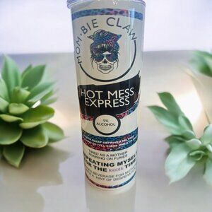 Mombie Claw 20 oz. Skinny Tumbler with straw Brand New